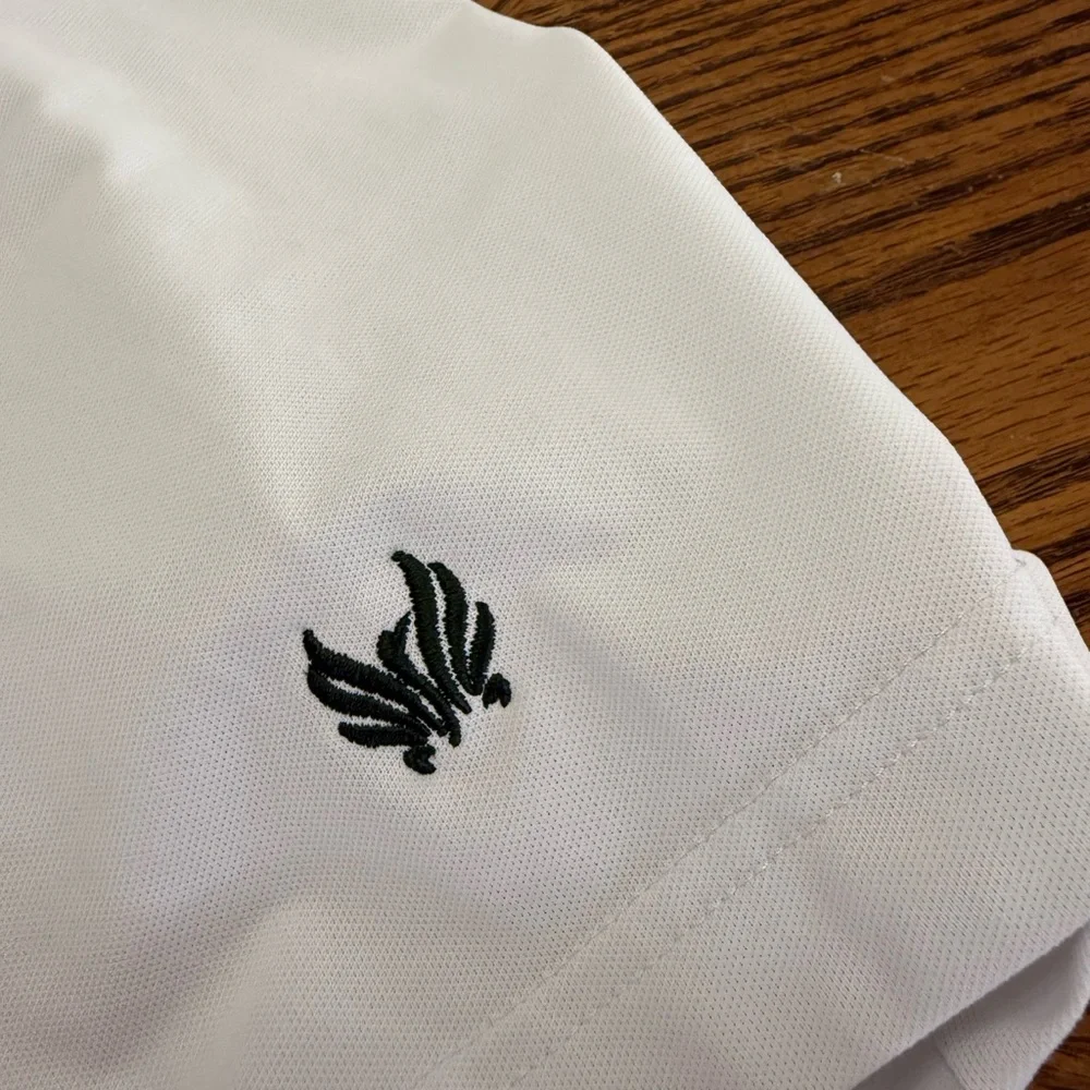 Peter Millar White Polo Shirt with Subtle Pattern - Picture 3 of 3
